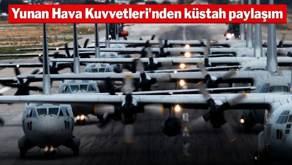 Türkiye şehitlerine ağlarken Yunan Hava Kuvvetleri'nden küstah paylaşım!