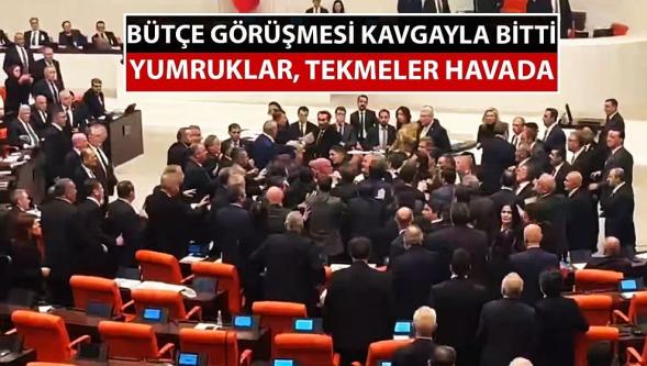 TBMM'de kavga çıktı... AK Parti ile CHP'li vekiller birbirine girdi..!