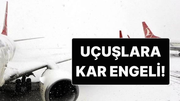 THY, kar yağışı nedeniyle 61 seferini iptal etti..!