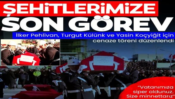 Türkiye şehitlerini uğurladı... Yalova'da şehit düşen 3 kahraman polisimiz için cenaze töreni düzenlendi!