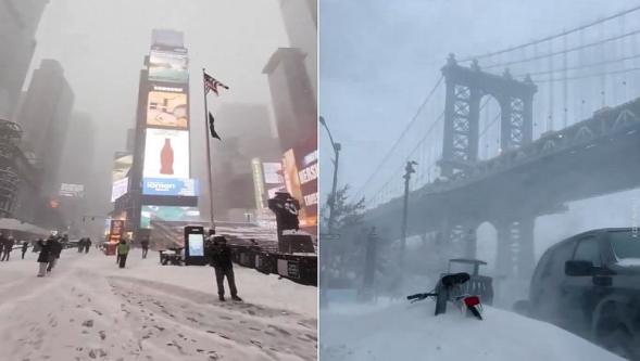 ABD'yi tarihi kar fırtınası vurdu... Hava trafiği durdu! Çok sayıda kişi yaşamını yitirdi!