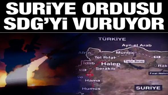 Suriye ordusu, YPG/SDG'ye operasyon başlattı...