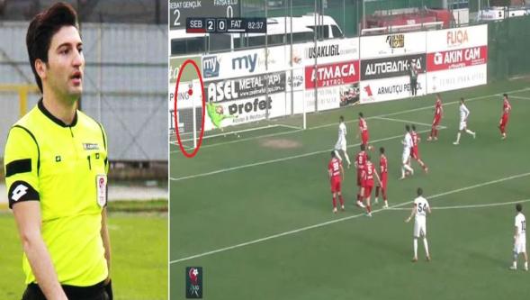 TFF 3. Lig'de skandal hakem kararı! Ağlara giden topun çizgiyi geçmediğine hükmetti...