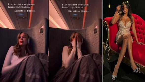 Uçakta gözyaşlarını tutamamıştı! Sosyal medyadan Merve Taşkın'a tepkiler çığ gibi..!