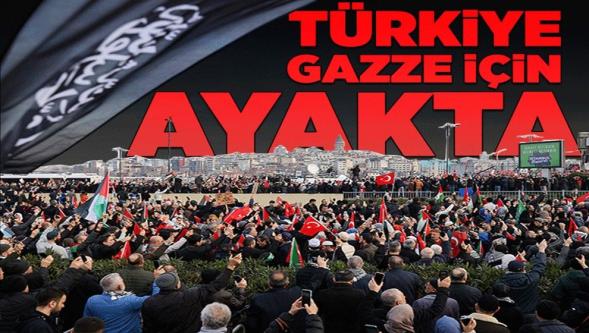 Yüz binler Galata'da! Sabahın erken saatlerde yoğun katılım...