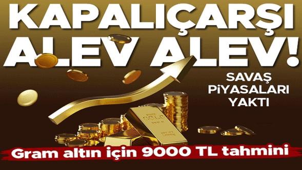 Kapalıçarşı alev alev! Savaş altını da mı vurdu?