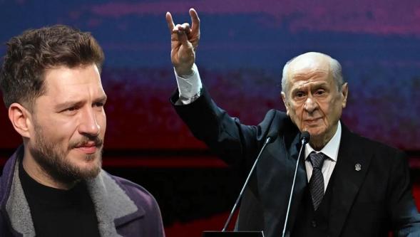 MHP Lideri Bahçeli'den 'Yeraltı' dizisi oyuncusu Uraz Kaygılaroğlu'na sürpriz telefon! Bozkurt tablosu hediye edecek...