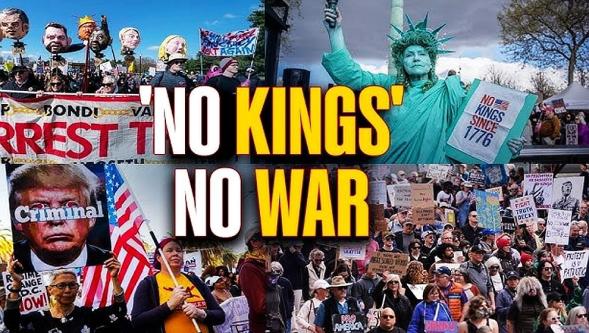 ABD'liler üçüncü kez Donald Trump'a seslendi: "Krallara hayır..!"