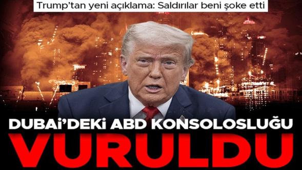 Dubai'de ABD Konsolosluğu vuruldu... Trump: "Saldırılar beni şoke etti..!"
