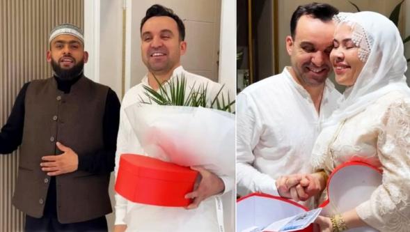 İlahi reklama dönüştü! Celal Karatüre, 'kara paradan' yargılanan Özlem-Tayyar Öz çiftinin Hac tanıtımına malzeme oldu!