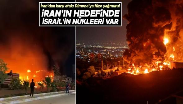 İran, İsrail'de nükleer santral bulunan Dimona kentini vuruldu..!