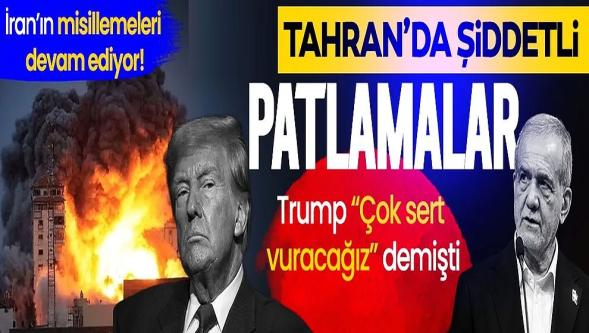 Tahran alev alev... ABD-İsrail İran'ı vuruyor! Tahran'da petrol tesisi vuruldu...