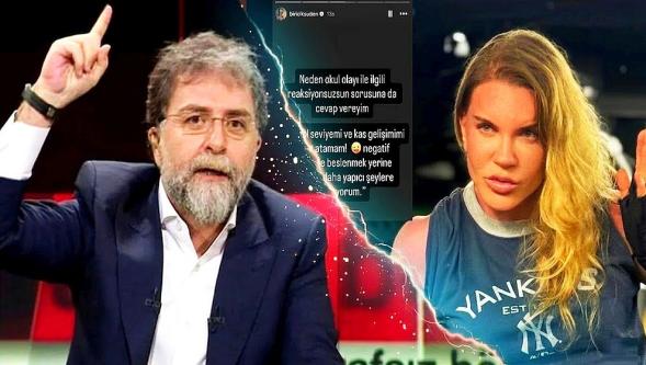 Ahmet Hakan'dan "Kortizol seviyemi ve kas gelişimimi riske atamam!' diyen Biricik Suden'e sert gönderme: "Afiyet olsun!"