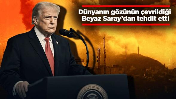 Donald Trump Beyaz Saray'dan açıkladı: "İran yarın gece yok edilebilir..!"