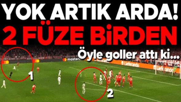 Şampiyonlar Ligi'nde Arda Güler şov... İki inanılmaz golle Real Madrid'i sırtında taşıyor!