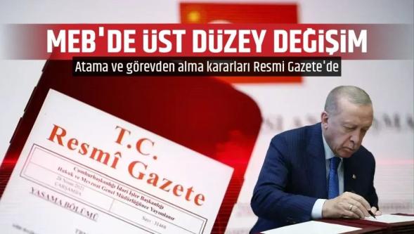 Şanlıurfa ve Kahramanmaraş'ta meydana gelen saldırılar sonrası MEB'de üst düzey değişim!