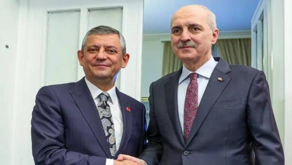 TBMM Başkanı Numan Kurtulmuş ile görüşen Özgür Özel'den 'sine-i Millet' açıklaması...