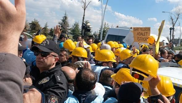 Yürüyerek Ankara'ya gelmişlerdi... 110 madenci sabaha karşı gözaltına alındı!