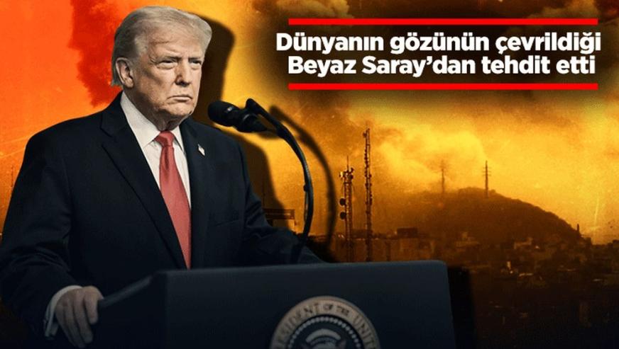 Donald Trump Beyaz Saray'dan açıkladı: "İran yarın gece yok edilebilir..!"