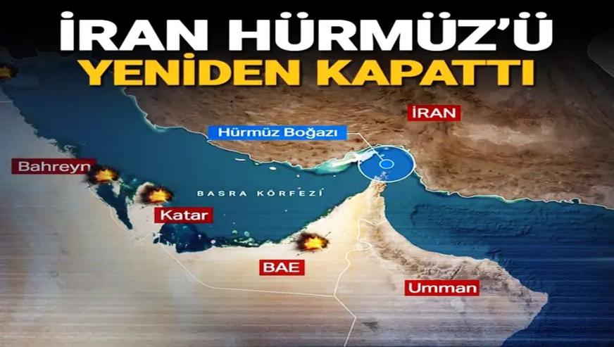 İran ordusu, ABD'nin deniz ablukasına karşılık olarak Hürmüz Boğazı'nın yeniden kapattı...