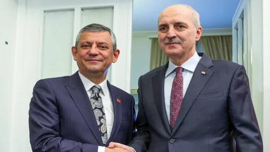 TBMM Başkanı Numan Kurtulmuş ile görüşen Özgür Özel'den 'sine-i Millet' açıklaması...