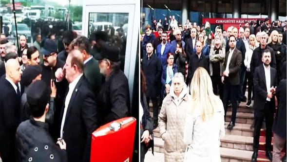 CHP Genel Merkezi'nde hareketlilik... 'Tahliye talebi' iddiası sonrası arbede!