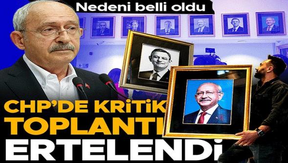 CHP Parti Meclisi, 1 Haziran'da toplanamayacak..!