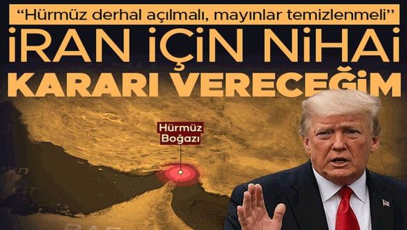 Donald Trump'tan İran duyurusu: "Nihai kararı vermek üzere toplanıyoruz..!"