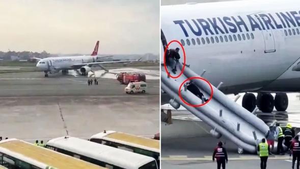 THY uçağında büyük panik… Yolcular korku içinde böyle tahliye edildi! 