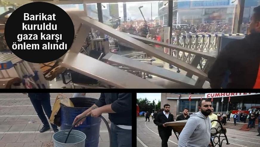 CHP'de müdahale hazırlığı... Barikat kuruldu, gaza karşı önlem alındı!
