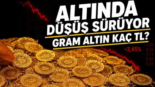 Altında büyük çöküş... Gram altın fiyatı 2,5 ayın dibinde..!