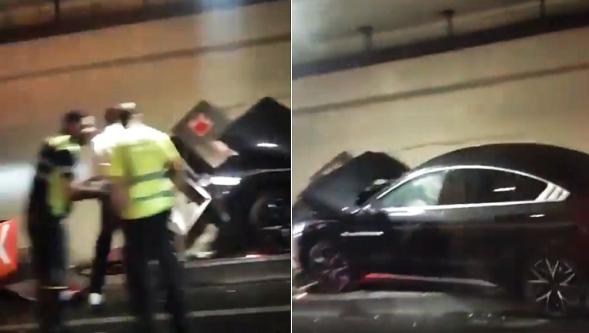 Avrasya Tüneli'nde kaza...  Kaza nedeniyle tünel girişleri tek gişeden sağlanıyor!