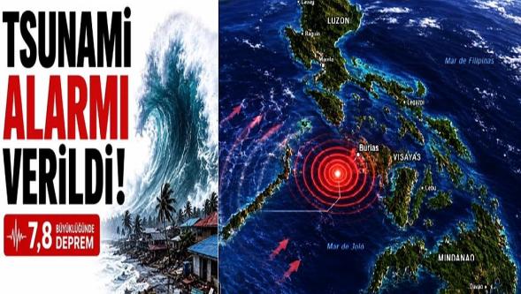 Filipinler'de 7,8 büyüklüğünde deprem... 3 ülke için tsunami uyarısı!