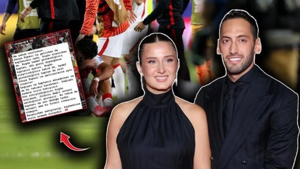 Hakan Çalhanoğlu'nun eşi Sinem Çalhanoğlu'ndan eleştirilere tepki: "Ne çabuk unuttunuz..."