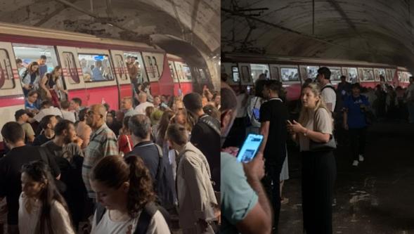 Kadıköy-Sabiha Gökçen Havalimanı metrosu raydan çıktı... Yolcular tünelden tahliye edildi!
