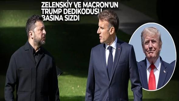 Macron ile Zelenskiy'nin diyaloğu gündeme oturdu! Mikrofonu unutup Trump'ın dedikodusunu yaptılar..!