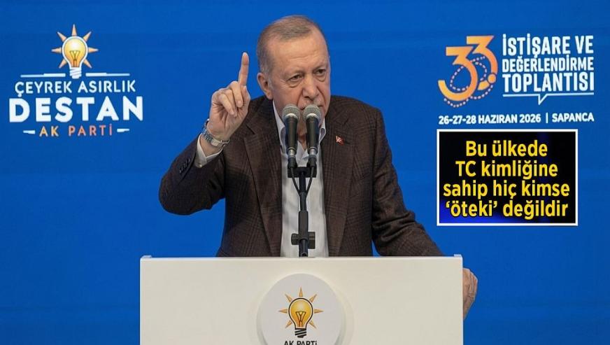 Cumhurbaşkanı Erdoğan:" Ana muhalefet vesayetten arınmalı..!"