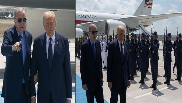 Cumhurbaşkanı Erdoğan karşıladı! ABD Başkanı Donald Trump Ankara'da...