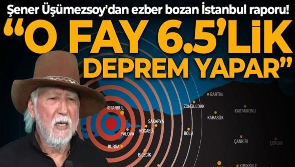 Deprem Bilimci Şener Üşümezsoy'dan ezber bozan İstanbul raporu: "O fay 6.5'lik deprem yapar..!"