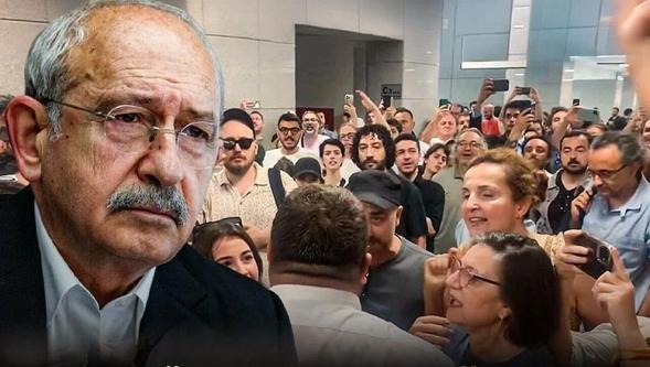Komedyen Deniz Göktaş ifade veriyor! Kılıçdaroğlu desteğe geldi, "hain Kemal" sloganları atılıyor...