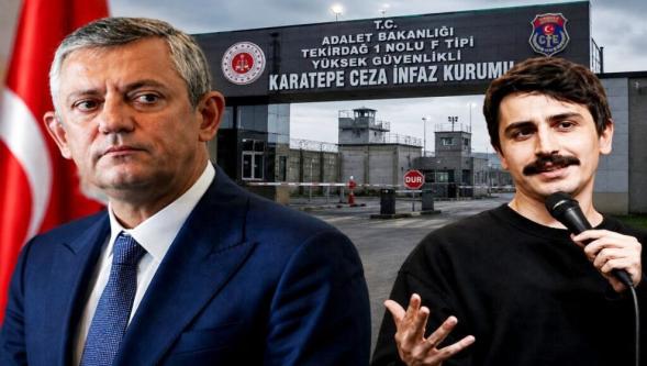 Özgür Özel, komedyen Deniz Göktaş'ı cezaevinde ziyaret etti...