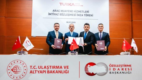 Türkiye'nin yeni nesil araç muayene sistemi için imtiyaz sözleşmesi imzalandı