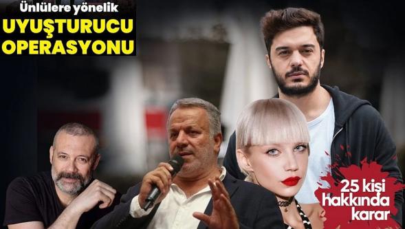 Ünlülere yönelik uyuşturucu operasyonunda yeni dalga! 25 gözaltı kararı...