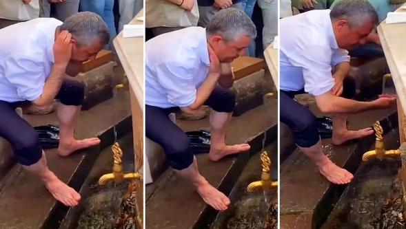 YENİ Parti'den Özgür Özel'in 'abdest' görüntülerine açıklama geldi...