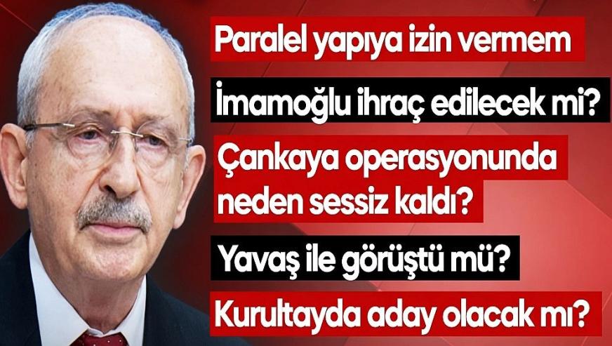 Ekrem İmamoğlu'nu ihraç edecek mi? Kemal Kılıçdaroğlu: "İBB iddianamesini okudum..."