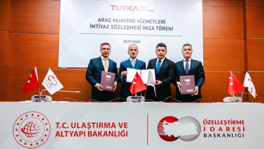 Türkiye'nin yeni nesil araç muayene sistemi için imtiyaz sözleşmesi imzalandı...