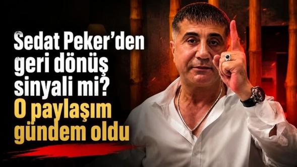 Sedat Peker’den dikkat çeken “geri döneceğim” paylaşımı..!