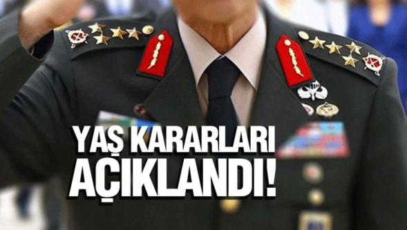 Yüksek Askeri Şura kararları açıklandı...