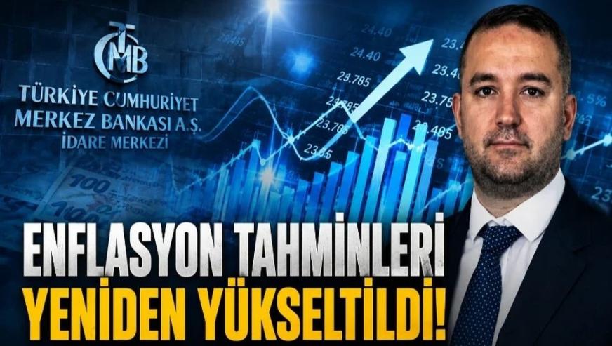 Merkez Bankası açıkladı… Enflasyon tahminleri yeniden yükseltildi!