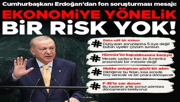 Cumhurbaşkanı Erdoğan'dan “fon krizi” açıklaması: "Sorumluluğu olan kim varsa hesap sorulacak..!"